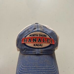 Legacy Beige and Navy Baseball Cap with Green Patch